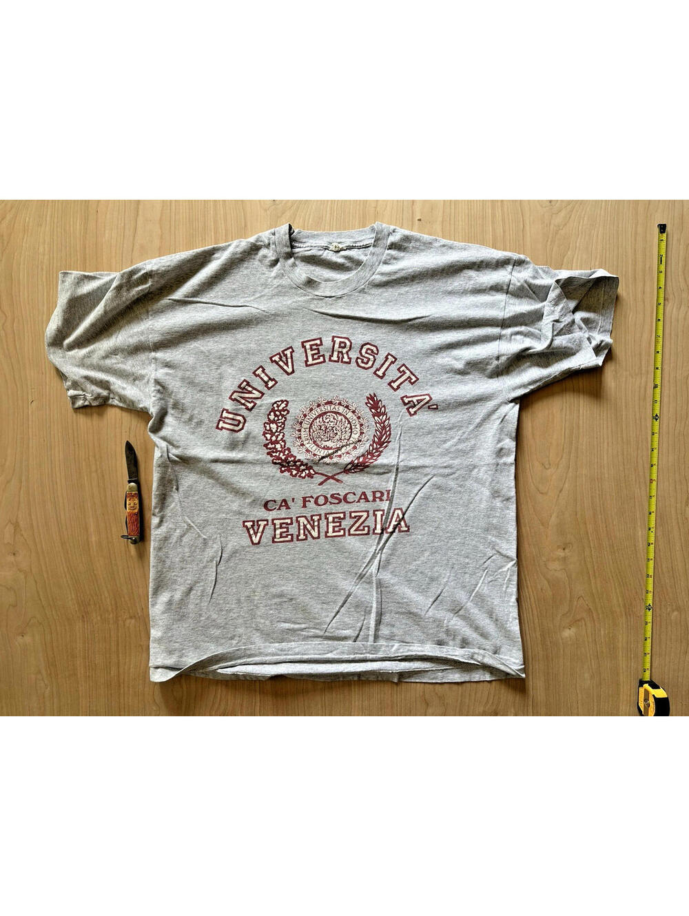Vintage 90s University of Venice tshirt Single Stitch xlarge collegiate venezia